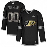 Customized Men's Ducks Any Name & Number Black Shadow Logo Print Adidas Jersey